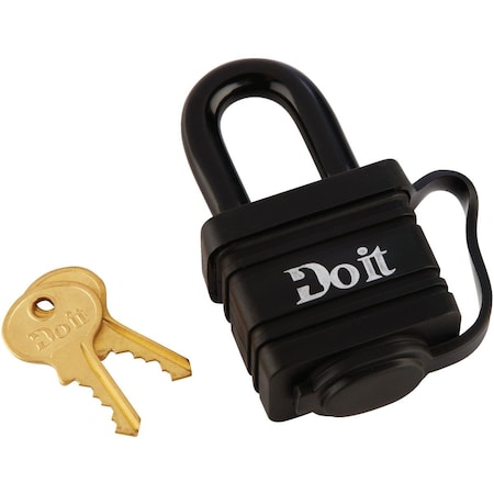 All-Source 1-9/16 In. Covered Laminated Keyed Padlock 1804DDIB